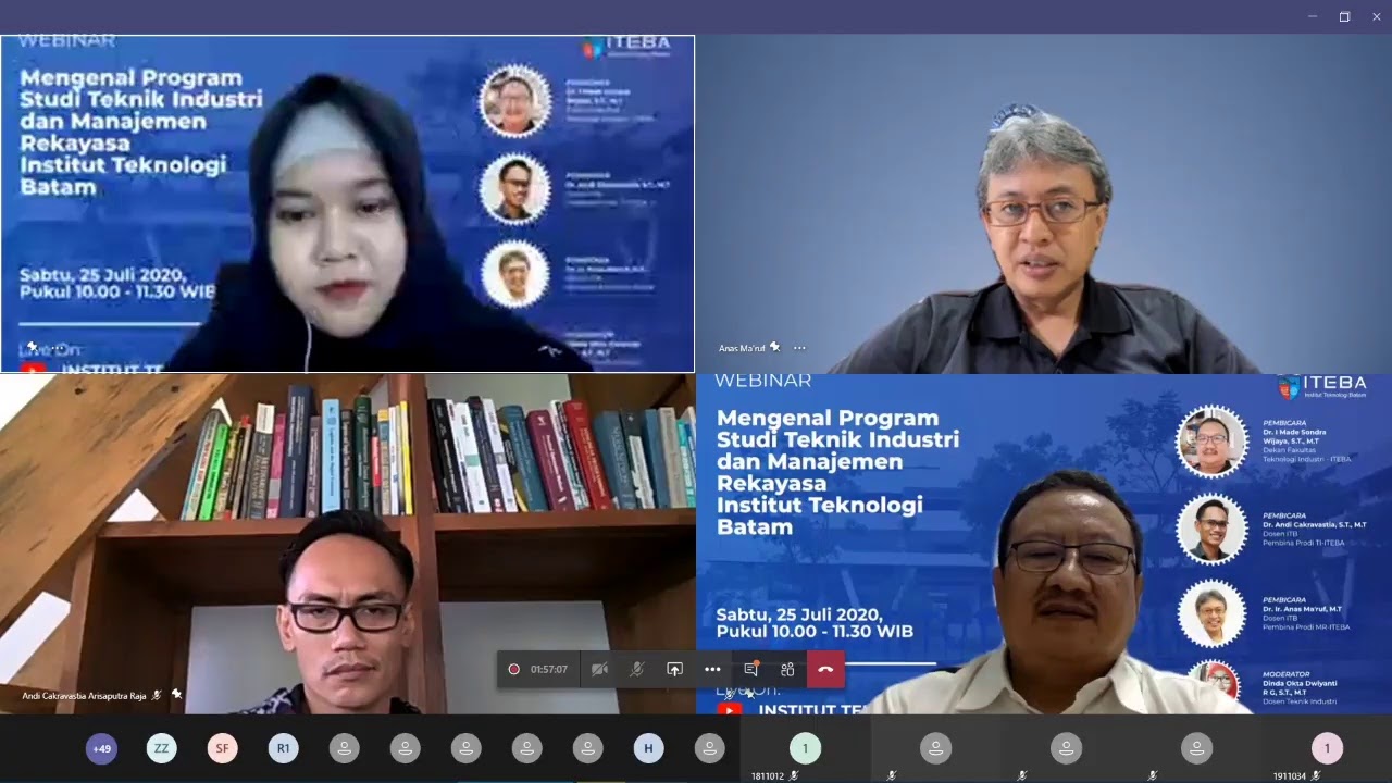 WEBINAR ITEBA MENGENAL PROGRAM STUDI TEKNIK INDUSTRI DAN MANAJEMEN REKAYASA INSTITUT TEKNOLOGI BATAM