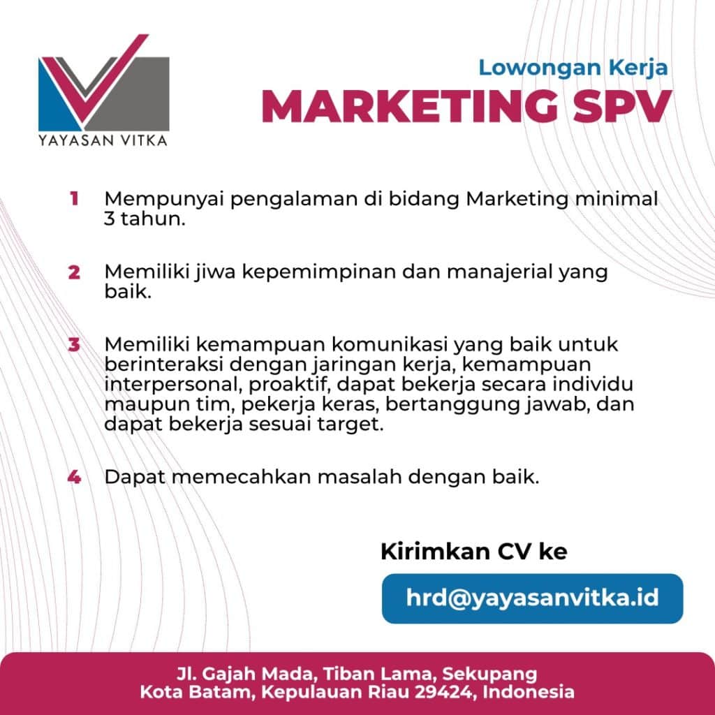 Informasi Penerimaan Marketing SPV