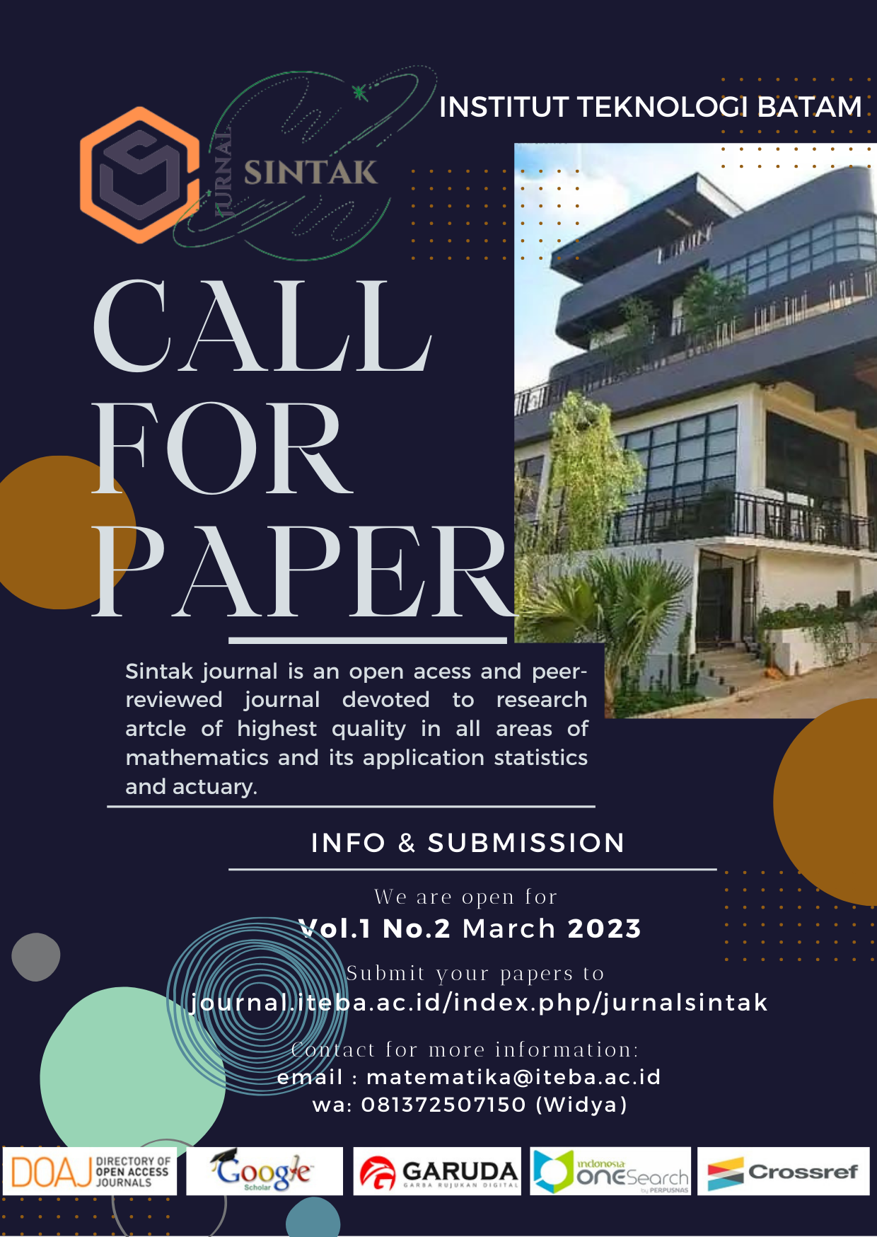 Call For Paper Jurnal Matematika ITEBA