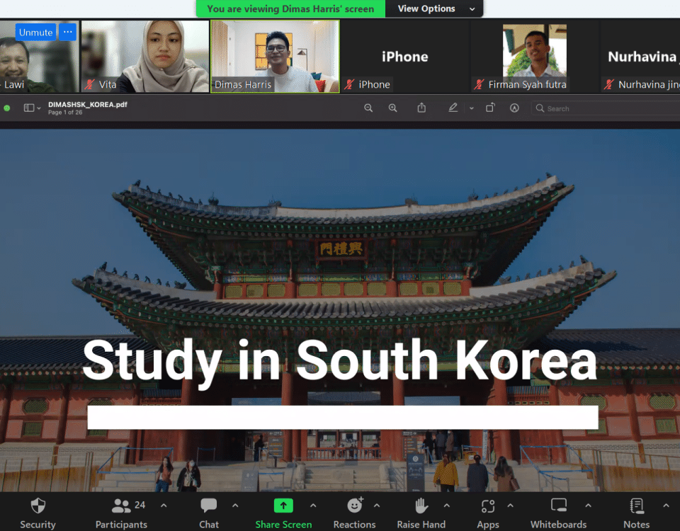 PKMA ITEBA dan Beasiswakorea.com Adakan Webinar Edukasi: “How to Enrich Your Knowledge by Study in South Korea”