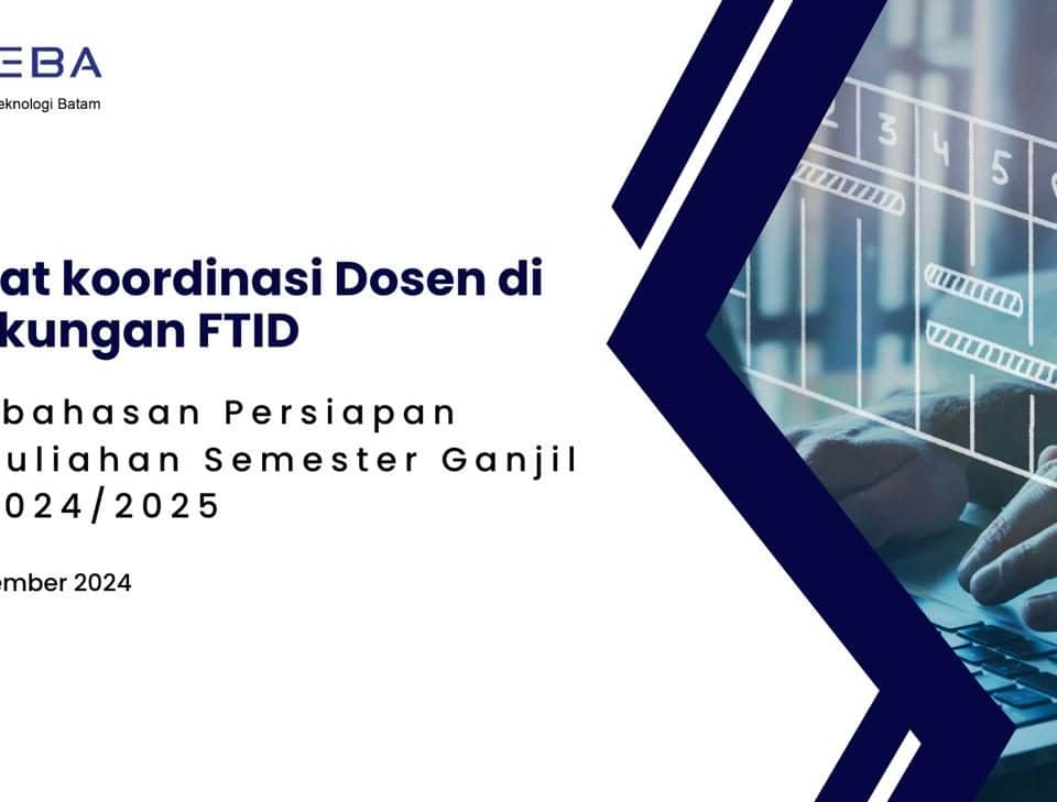 Rapat Koordinasi Fakultas Teknologi Industri: Persiapan Semester Ganjil Tahun Akademik 2024/2025