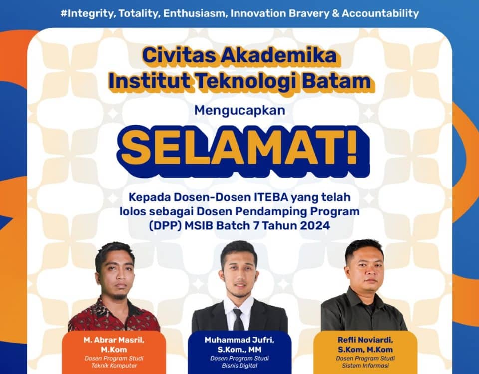 Tiga Dosen ITEBA Lolos sebagai Dosen Pendamping Program MSIB Batch 7 Tahun 2024