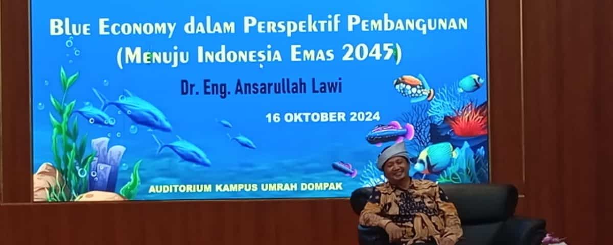 Wakil Rektor 1 ITEBA Menjadi Narasumber di Kuliah Umum UMRAH: Mengupas Blue Economy Menuju Indonesia Emas 2045