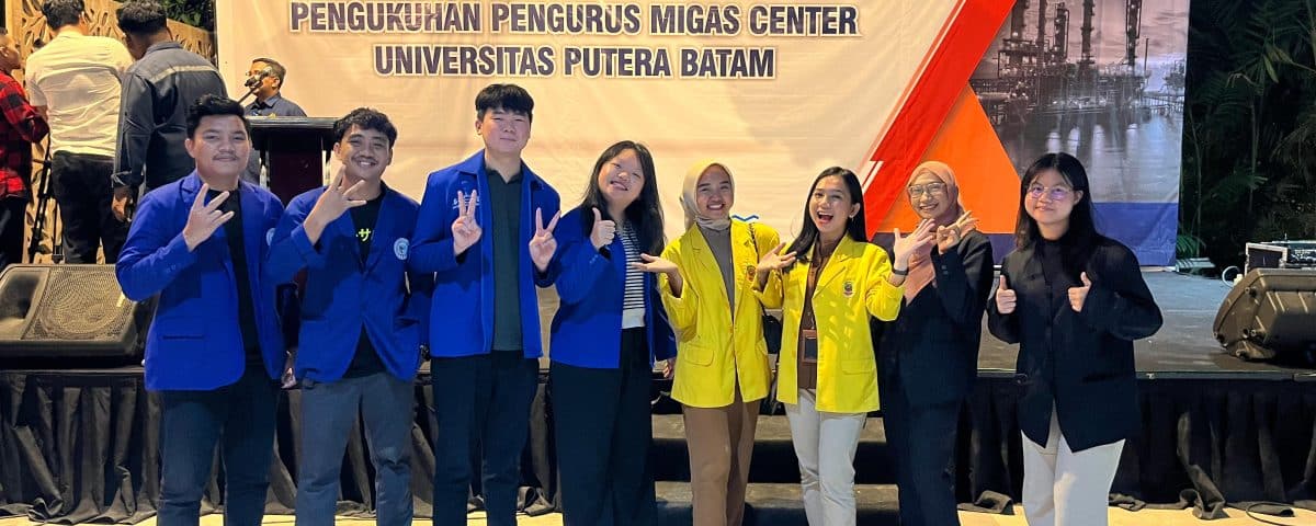 Perwakilan Mahasiswa ITEBA Hadiri Pengukuhan Pengurus Migas Center Universitas Putera Batam