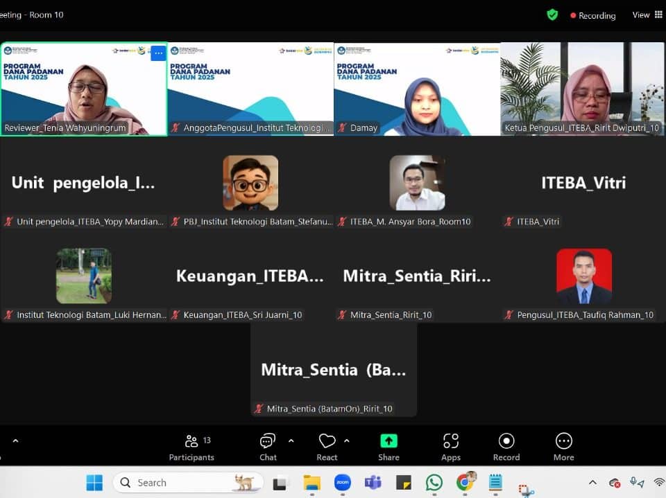 Tim ITEBA Lolos Program Kedaireka 2025 : Digitalisasi Manajemen Masjid untuk Penguatan Dakwah di Batam