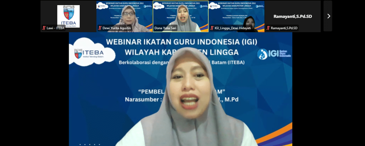 ITEBA dan IGI Lingga Gelar Pelatihan Nasional Pembelajaran Mendalam bagi Guru se-Indonesia