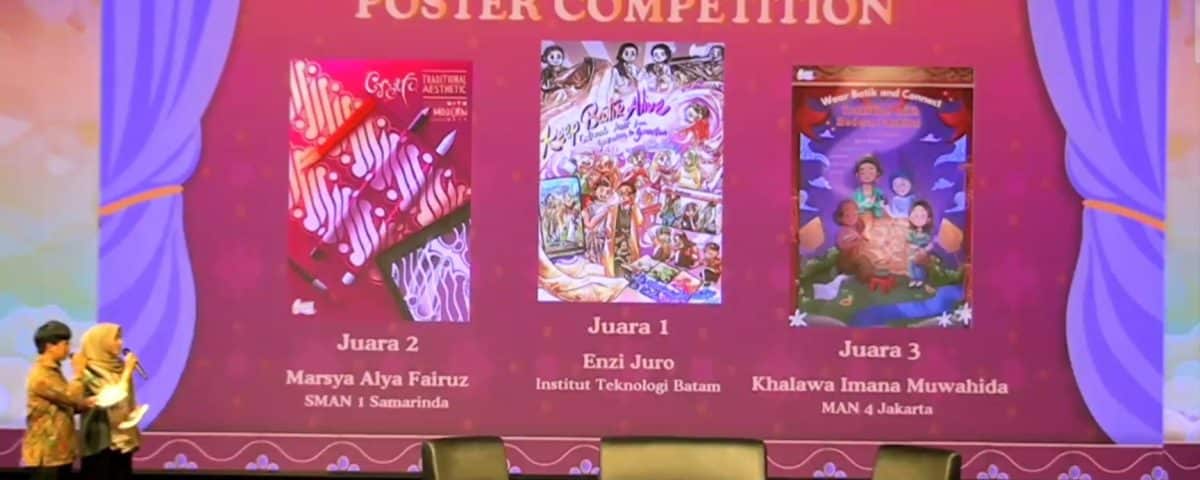Mahasiswa ITEBA Raih Juara 1 Nasional di Batik Festival 2024 Digital Poster Design Competition