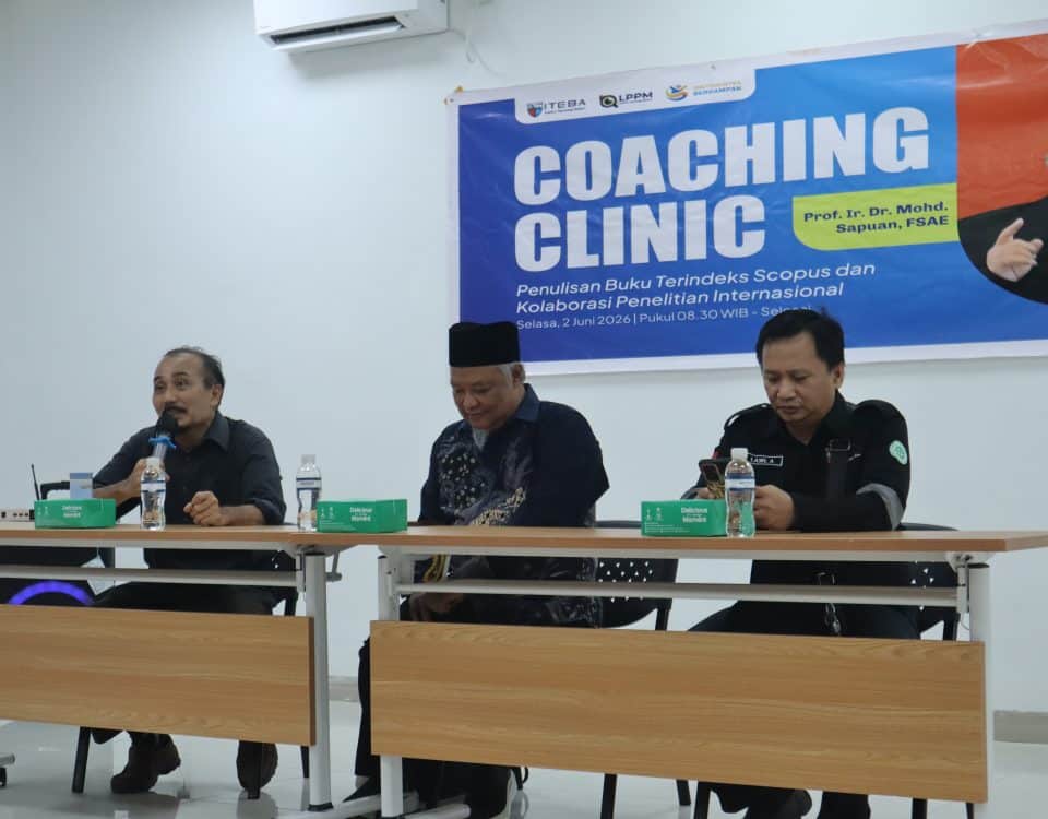 ITEBA Gelar Coaching Clinic Penulisan Buku Terindeks Scopus bersama Pakar Internasional dalam Upaya Perkuat Publikasi Global. 