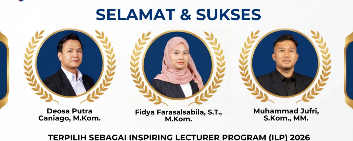 Tiga Dosen Terbaik ITEBA Sukses Lolos Seleksi Nasional Inspiring Lecturer Program (ILP) 2026 Tiga Dosen Terbaik ITEBA Sukses Lolos Seleksi Nasional Inspiring Lecturer Program (ILP) 2026
