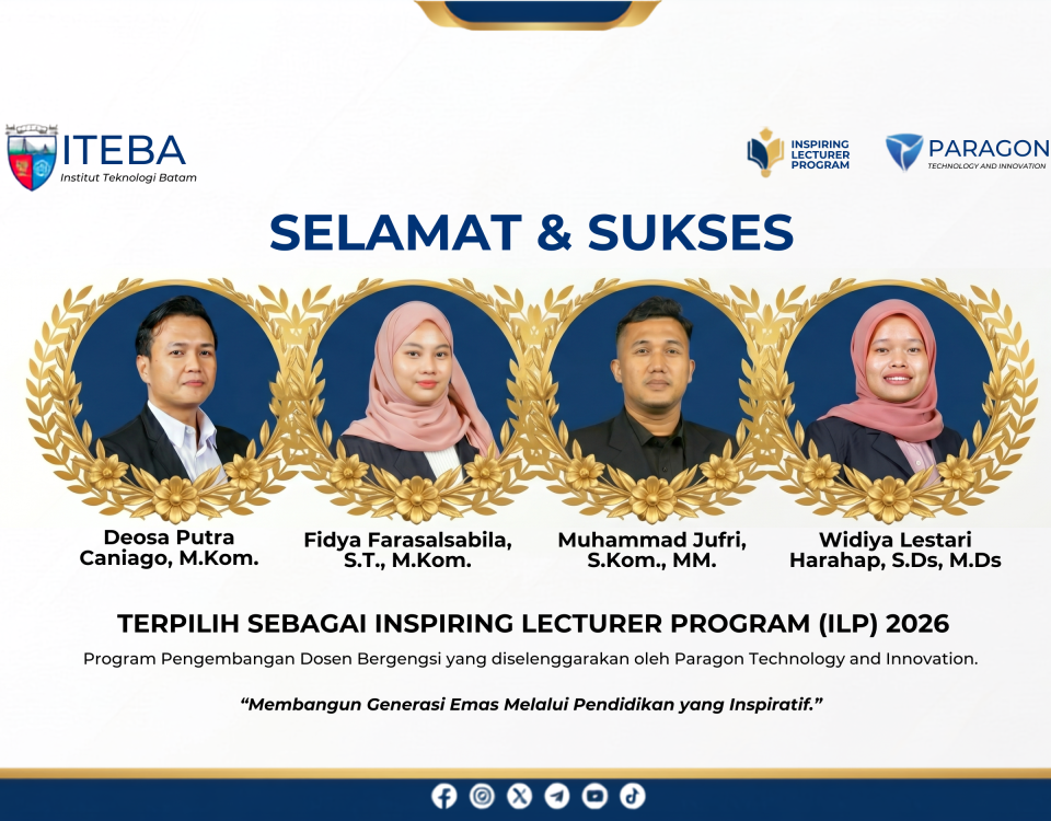 Empat Dosen Terbaik ITEBA Sukses Lolos Seleksi Nasional Inspiring Lecturer Program (ILP) 2026 Empat Dosen Terbaik ITEBA Sukses Lolos Seleksi Nasional Inspiring Lecturer Program (ILP) 2026