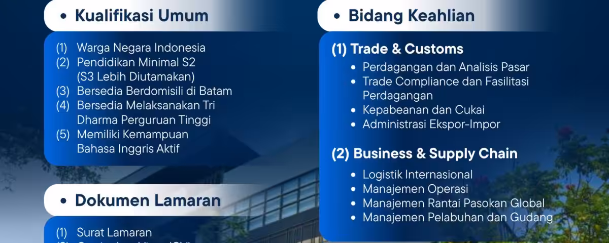 Lowongan Kerja Dosen Tetap