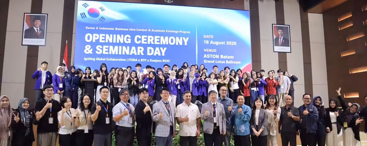 ITEBA-BTP dan Daejeon RUIC Gelar Academic Exchange Program untuk Kali Kedua ITEBA-BTP dan Daejeon RUIC Gelar Academic Exchange Program untuk Kali Kedua